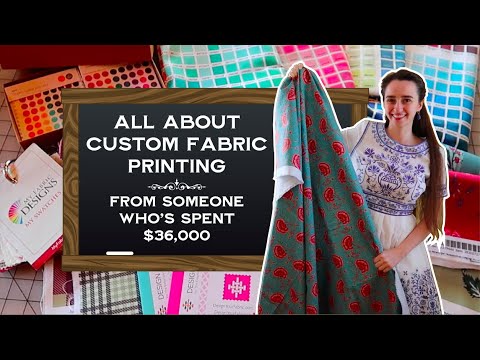 All about custom printed fabric: how to design, where to order, and using it to build a