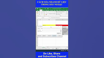 Mẹo Excel - Cách xóa nhanh dữ liệu trong dấu ngoặc | How to quickly delete data in brackets #short