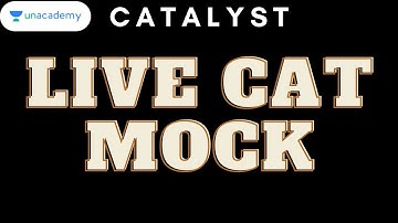 emBark the LIVE CAT MOCK | LIVE on Unacademy Catalyst | CAT 2021
