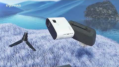 ELEPHAS WiFi Mini Projector for iPhone, 2023 Upgraded 1080P HD Projector