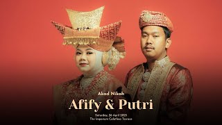 Akad Nikah Afify & Putri - 26 April 2025
