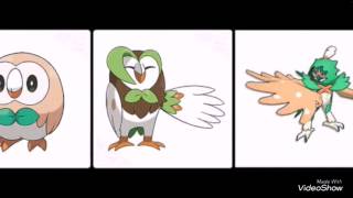 Rowlet evolution line tribute