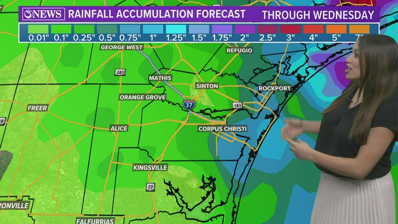 Monday Forecast: Scattered showers and storms, hot and muggy - YouTube