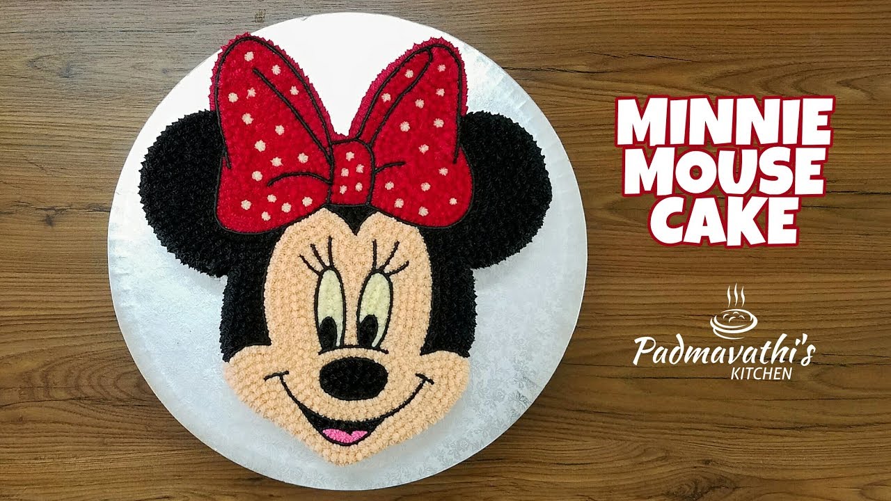 Minnie Mouse Cake | Buttercream Frosting - YouTube