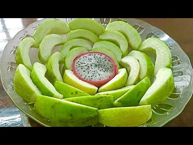 Cách Bày Trí Dĩa Ổi Đẹp Mắt - Decorate For The Guava - Youtube