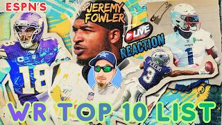 ESPN TOP 10 WR LIST REACTION