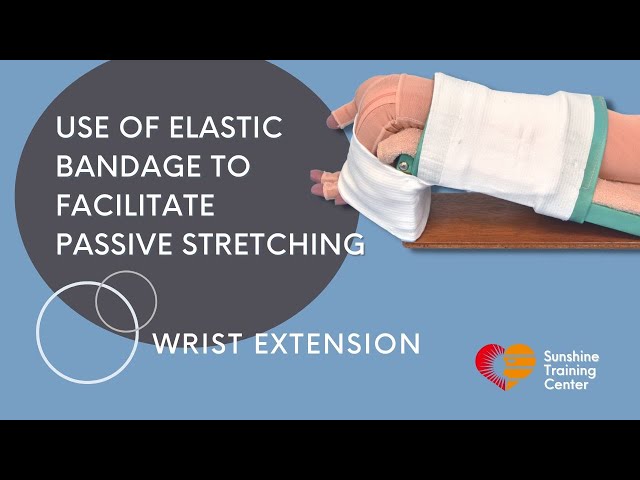 How to use crepe elastic bandage to achieve passive wrist