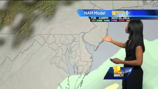 Partly cloudy conditions, temps reach 70s today