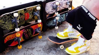 Finger Skateboard, Skatepark Flick Tricks, Tech Deck Finger shoes Finger  dancing