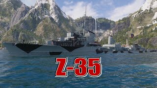 Meet The Z 35! Tier 6 German Destroyer (World of Warships Legends Xbox Series X) 4k