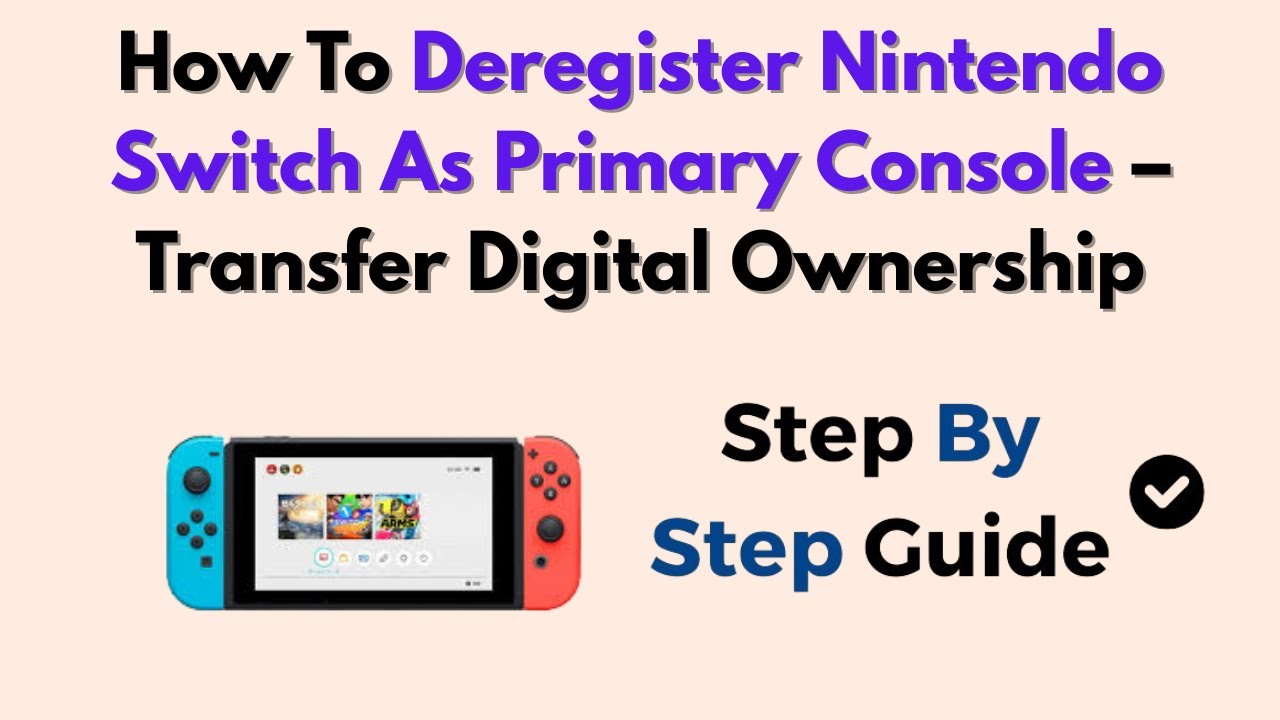 Как отменить регистрацию Nintendo Switch в качестве основной консоли — передача права цифровой со...