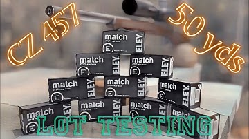Eley Match Ammo Lot Testing- Part 1