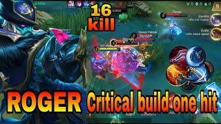roger jungler:critical build one hit