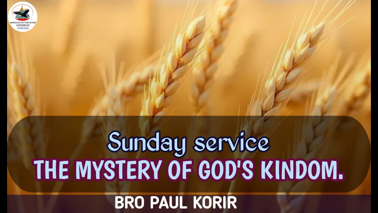 01.03.2026 || SUNDAY SERVICE ||MYSTERIES OF GOD'S KINGDOM