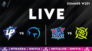 LPL 2025 Live Summer | LPL English W2D1 with Nymaera & Initialise UP vs TT | LNG vs NIP