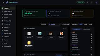 Item Optimizer demo — inventory sync, AI forecasts, and auto POs