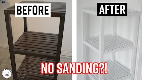 DIY Spray Paint a Shelf WITHOUT Sanding or a Deglosser