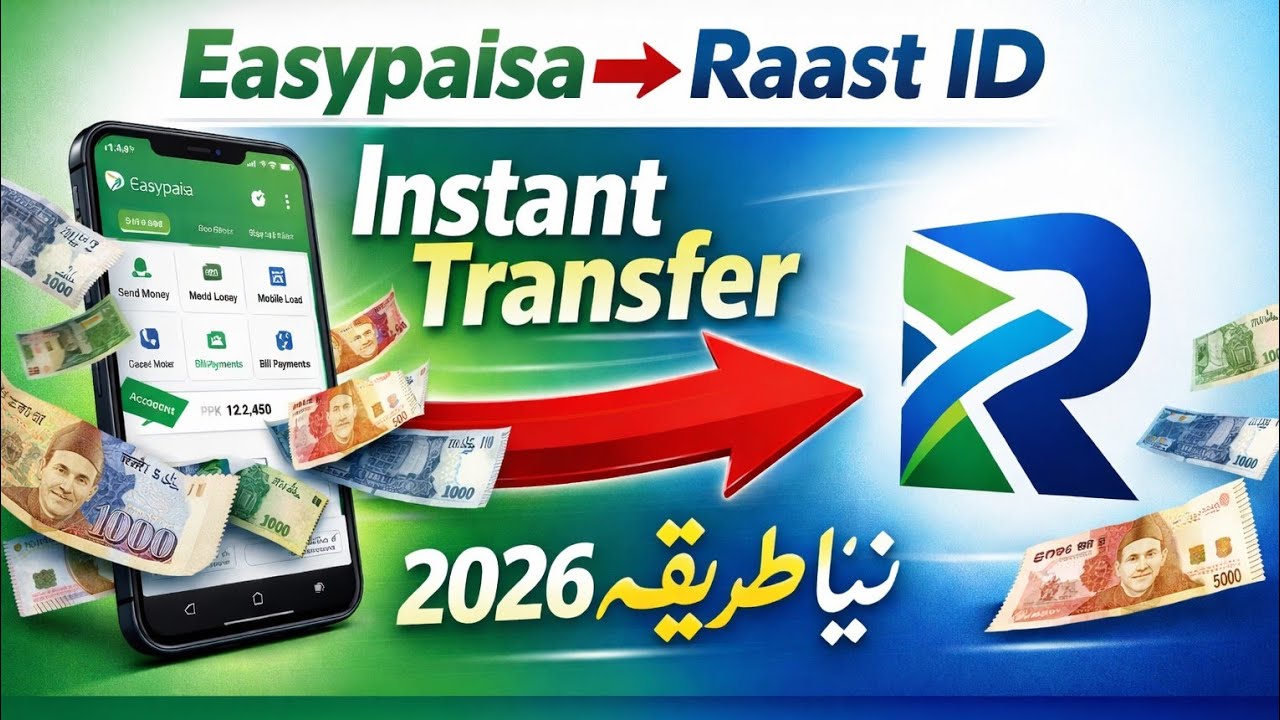 Easypaisa se Raast ID par paisay kaise bhejein | How to Transfer Money from Easypaisa to Raast ID