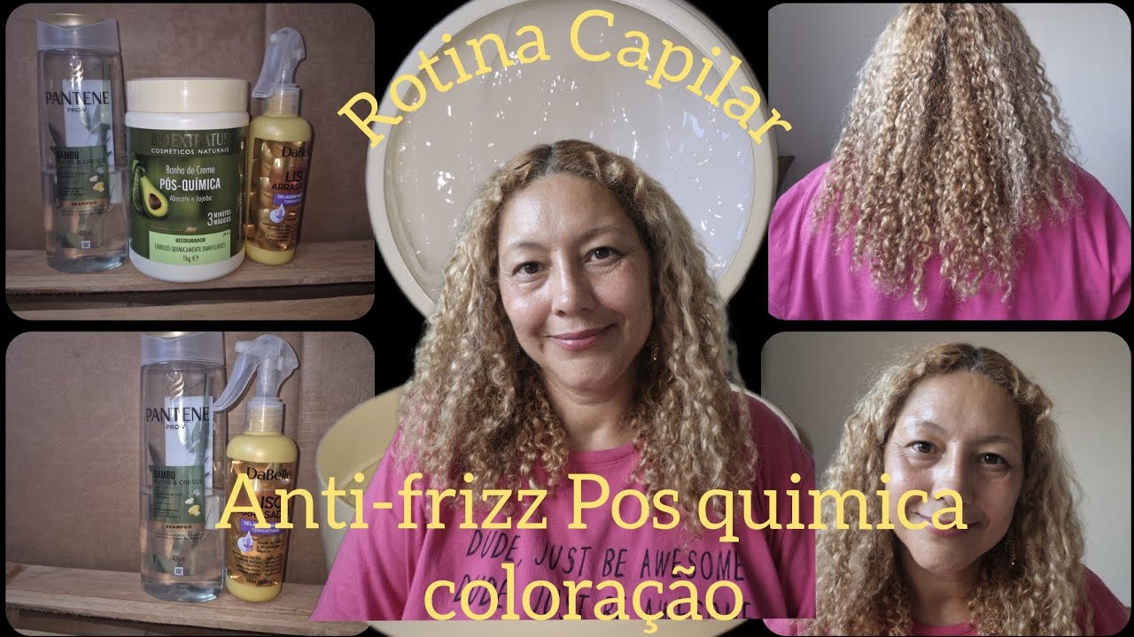 TRATAMENTO CAPILAR Anti-Frizz Pós-Química-Coloração 