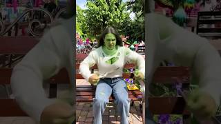 This woman turned into Lady Hulk in a fit of rage😱 #ladyhulk #hulk #shorts