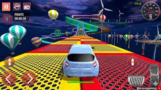 IMPOSSIBLE RAINBOW SKY TRACK! 😱🌈 | Extreme Car Stunt Challenge 🚗💨 | Don’t Fall
