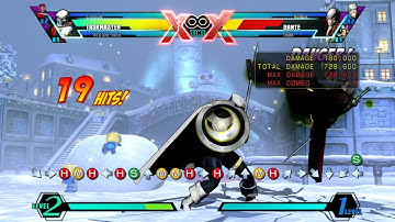 UMVC3 Moon Knight Combo #5 1mil 1 Bar 6+H Start Grab Version