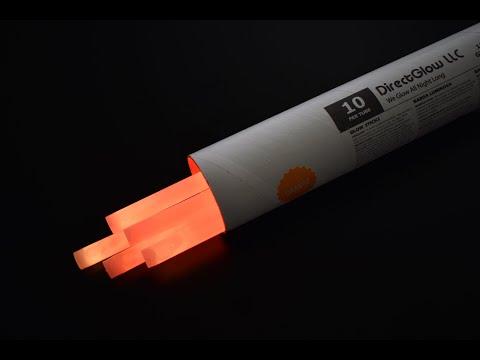12 inch 15mm Orange Glow Sticks by DirectGlow