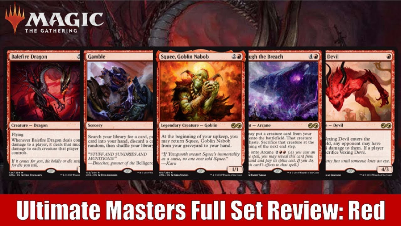 MTG Ultimate Masters Limited Set Review Red YouTube