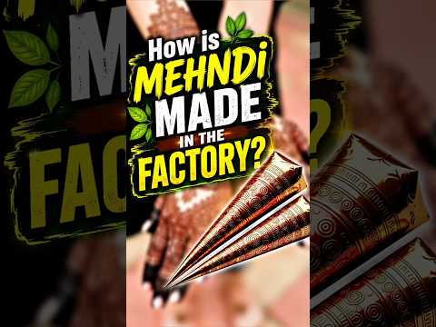 Cone Mehndi factory mein kaise banti hai?