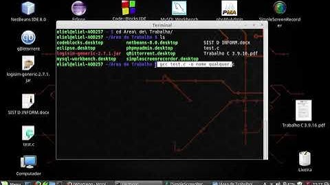 Como compilar um arquivo de linguagem C  " .c " no terminal