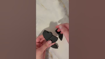 Squid Game Black Heart 🖤 Polymer Clay Dalgona Cookie Challenge  #shorts #dalgona #squidgame