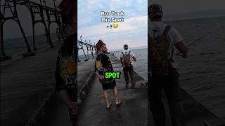 Bro Took His Spot 😭🎣 #fishing @f@fishai_app