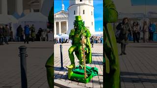 Amazing Street Performer in Vilnius Old Town | Kaziukas Fair 🇱🇹 #shorts