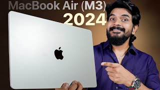 MacBook Air M3 Chip (2024) Unboxing & Initial Impressions || in Telugu ||