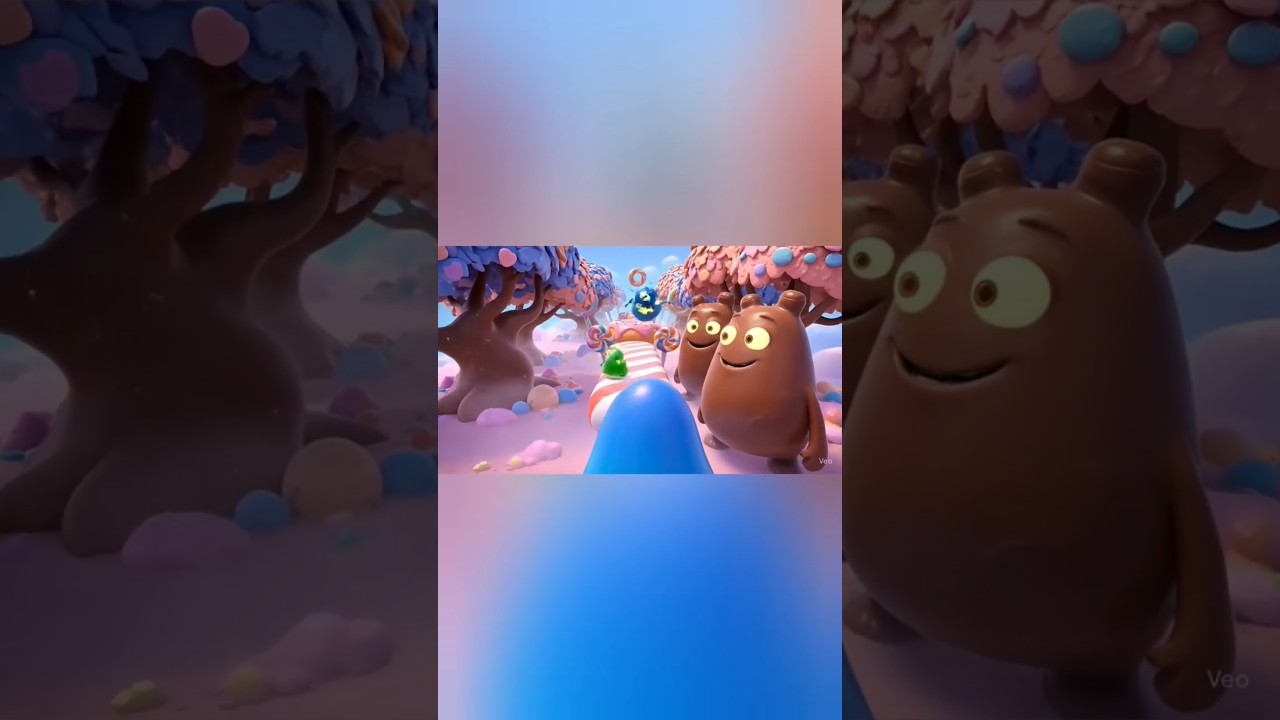 🍬 Candy Monster Chase | 3D Fun Animation 