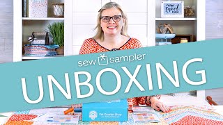 Fat Quarter Shop's "Sew Sampler" Monthly Subscription Quilting Box - December 2020 Unboxing