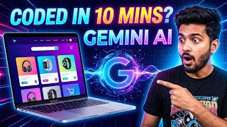 I Built a Full E-Commerce Website with Gemini AI in Just 10 Mins! 🤯 (HTML, CSS, JS)