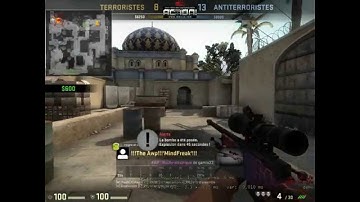Counter-strike GO: 5 shot AWP ace 1v5 100 hp + plant C4 ;)