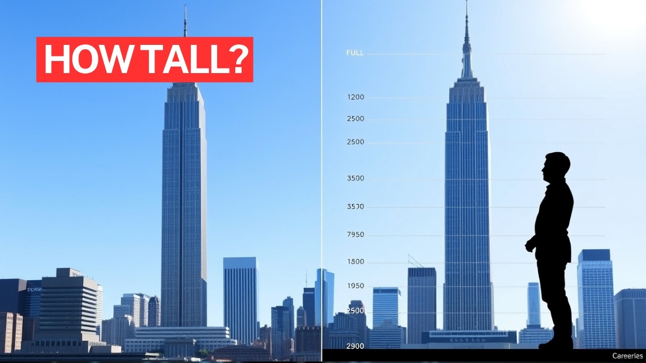 How tall is the Empire State Building? - YouTube