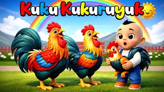 Lagu Anak Anak | Kukuruyuk Begitulah Bunyinya | Kukuruyuk Ayam Berkokok