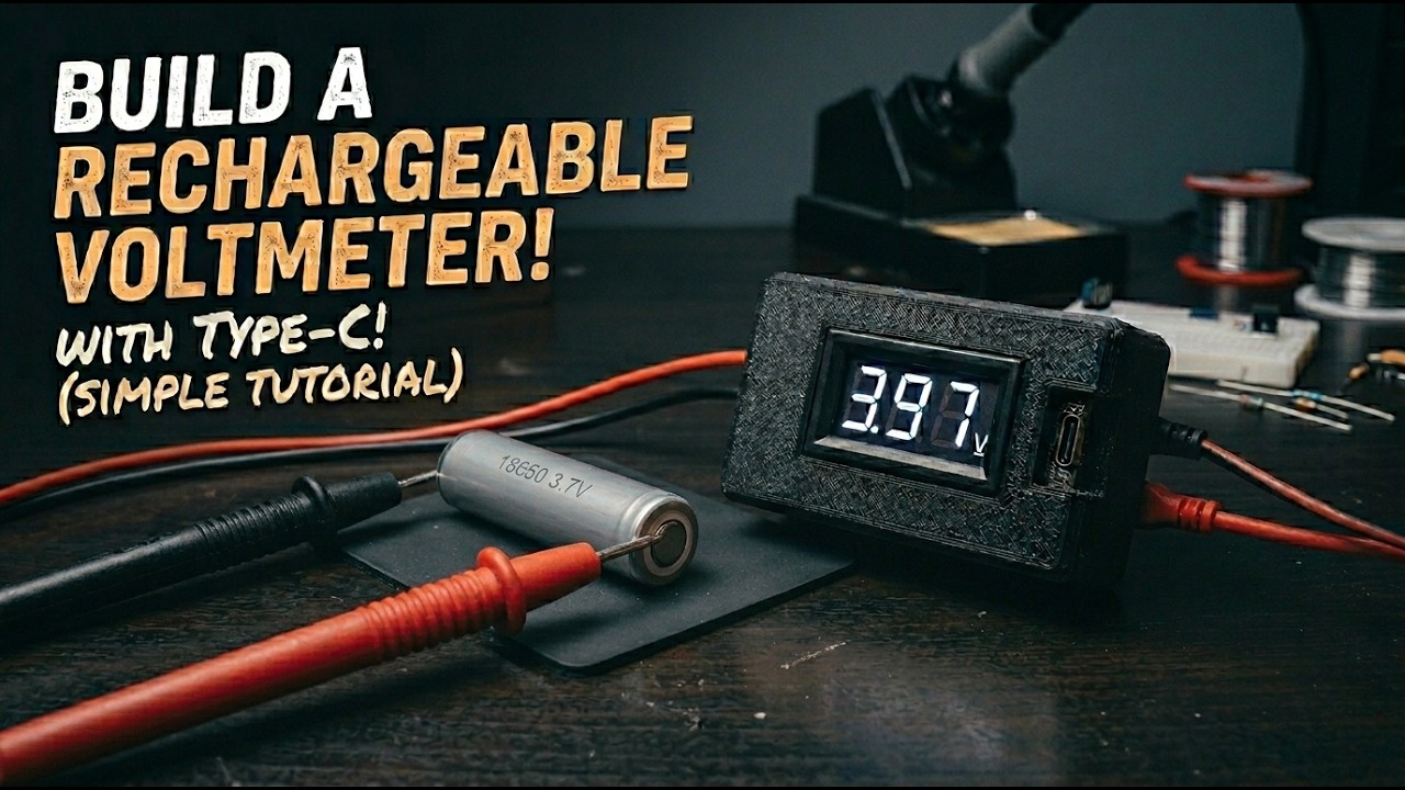 How To Make A Rechargeable Volt Meter (Simple DIY)