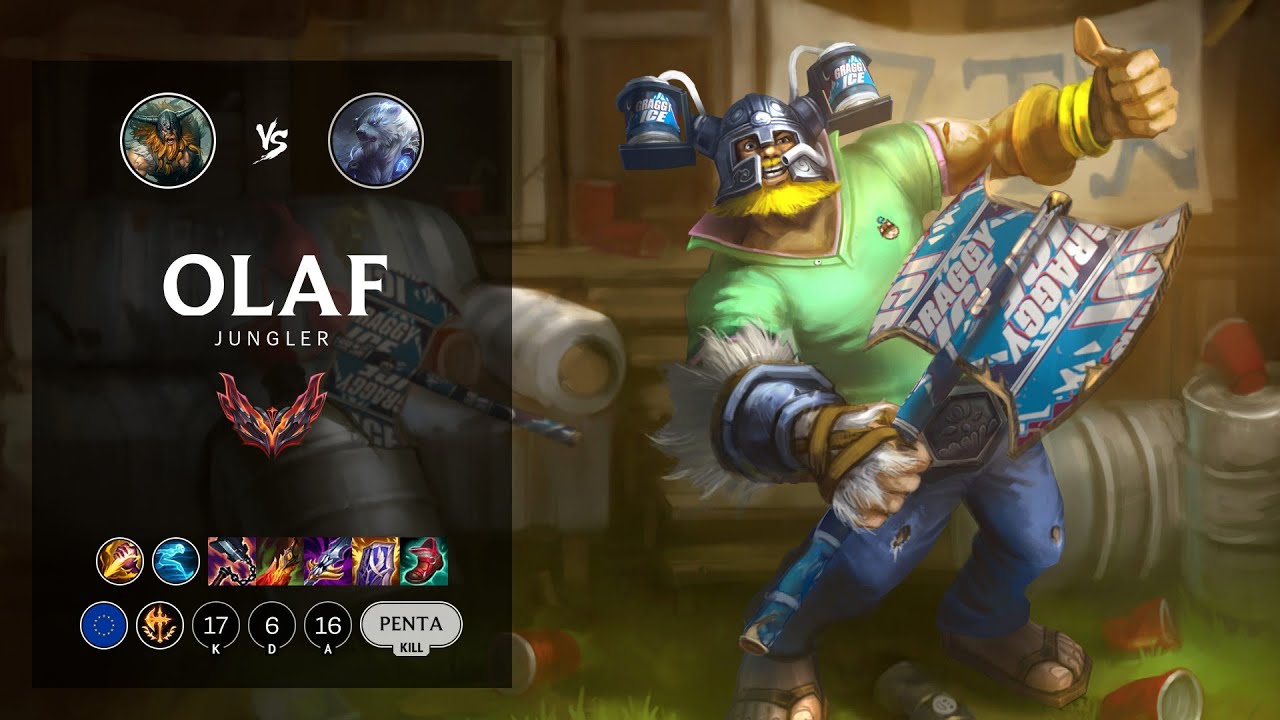 Olaf Jungle vs Volibear - EUW Grandmaster Patch 12.7