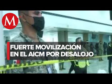 "Nos desalojaron": Movilización en el Aeropuerto Internacional de la Ciudad de México