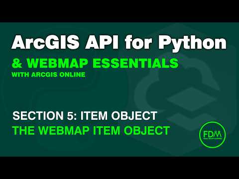 Web Map Item Object with the ArcGIS API for Python | ArcGIS Online WebMap