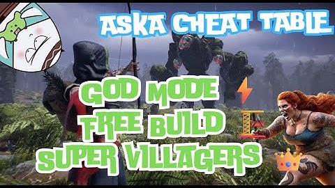🌌 ASKA Cheat Engine Table 🛠️  God Mode, Free Build & Super Villagers 👑💧