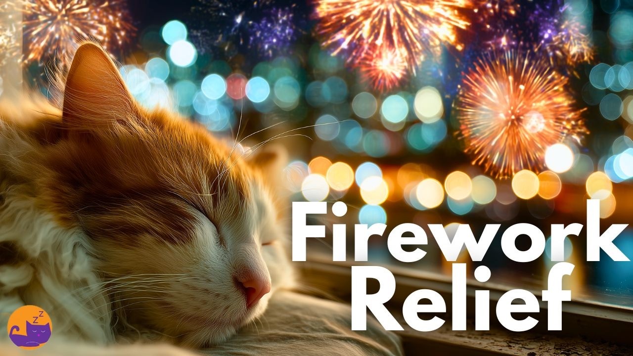 Firework Noise Anxiety Relief for Cats 🐱 Calming 4th of July Music 🎆 ... - Calming Cat Potions For Fireworks