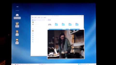 IGEPv2 running Debian, XFCE, iceweasel, mplayer and Thunar.
