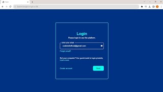 Multi Step Login Form | HTML CSS & Javascript | Website project