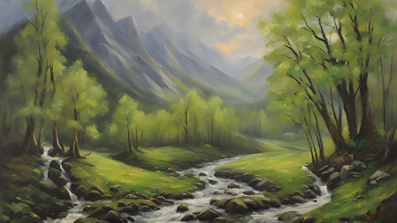 🍀 St. Patrick’s Day Inspired Landscapes | 30 Minutes of Serene Green Oil Paintings 🌿