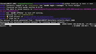 [Dynamic MNIST] Training Handwriting Generation